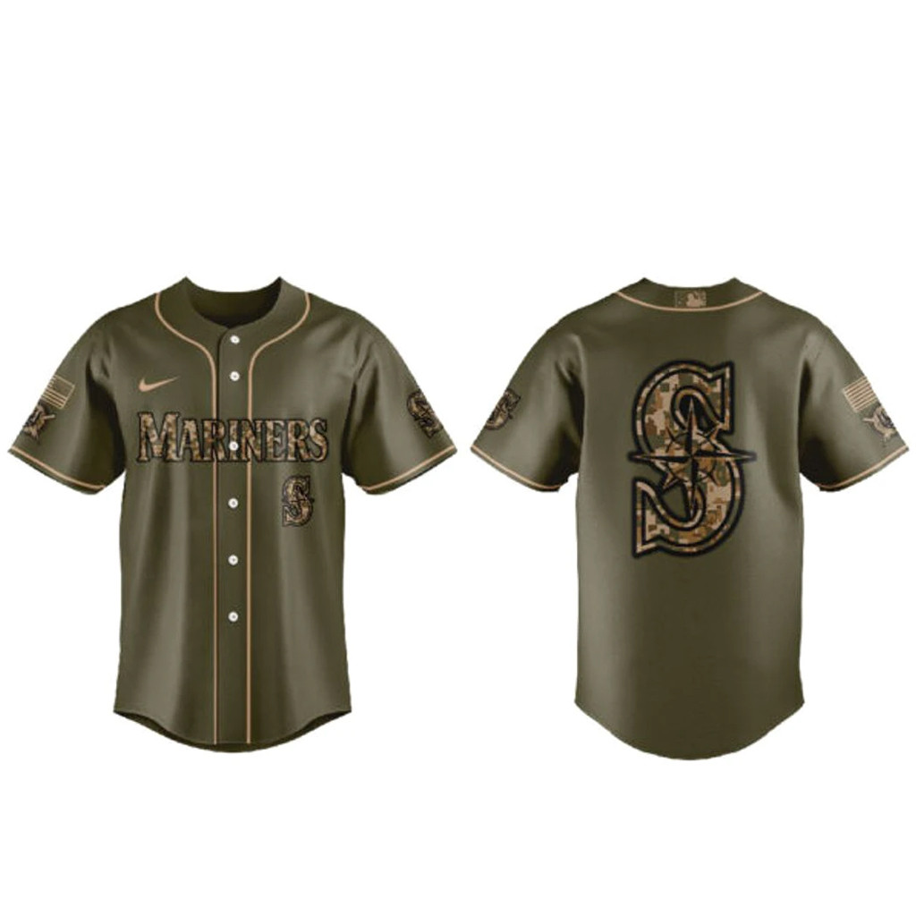 Seattle Mariners Armed Forces Day 2026 Baseball Jersey