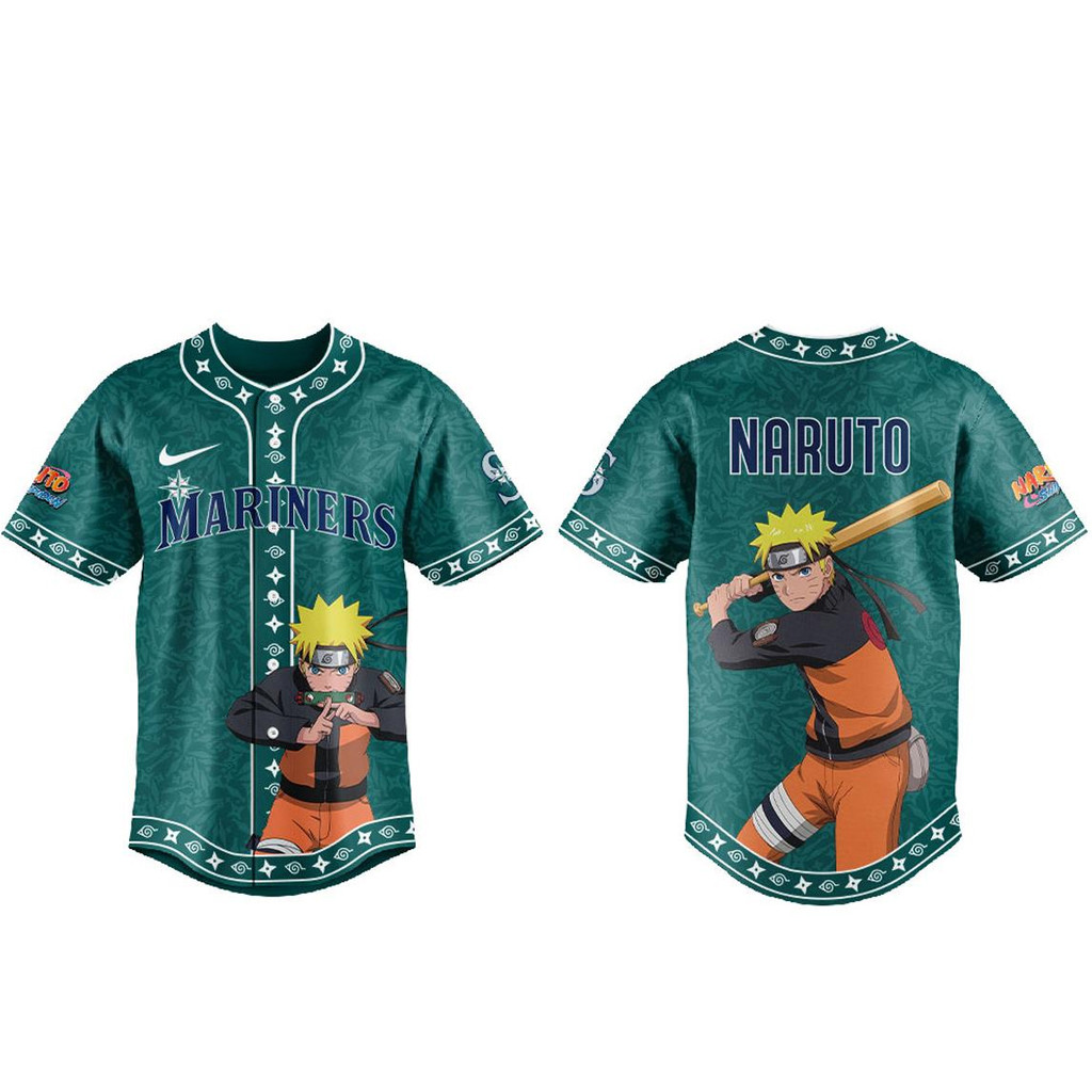 Seattle Mariners Naruto Ninja Legend Night Baseball Jersey 2026