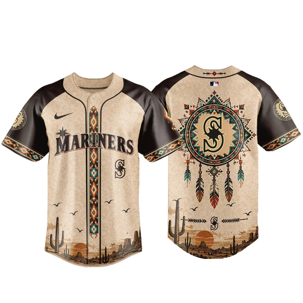 Seattle Mariners Native American Heritage 2026 Baseball Jersey
