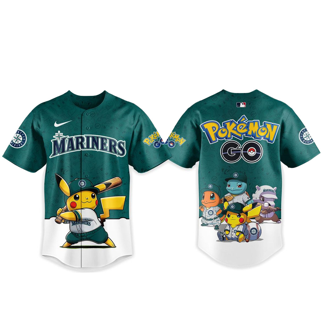 Seattle Mariners Pokemon Go Night 2026 Baseball Jersey