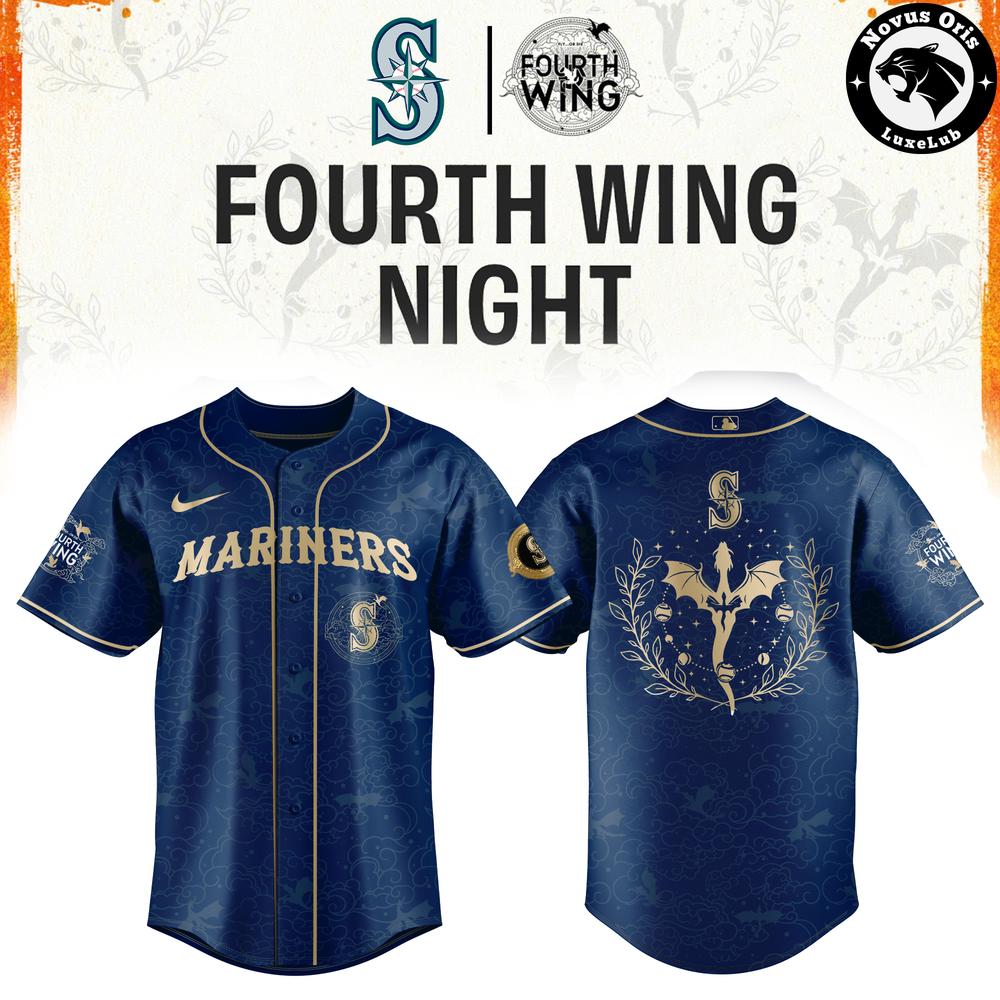 Seattle Mariners x Fourth Wing Night Limited Baseball Jersey