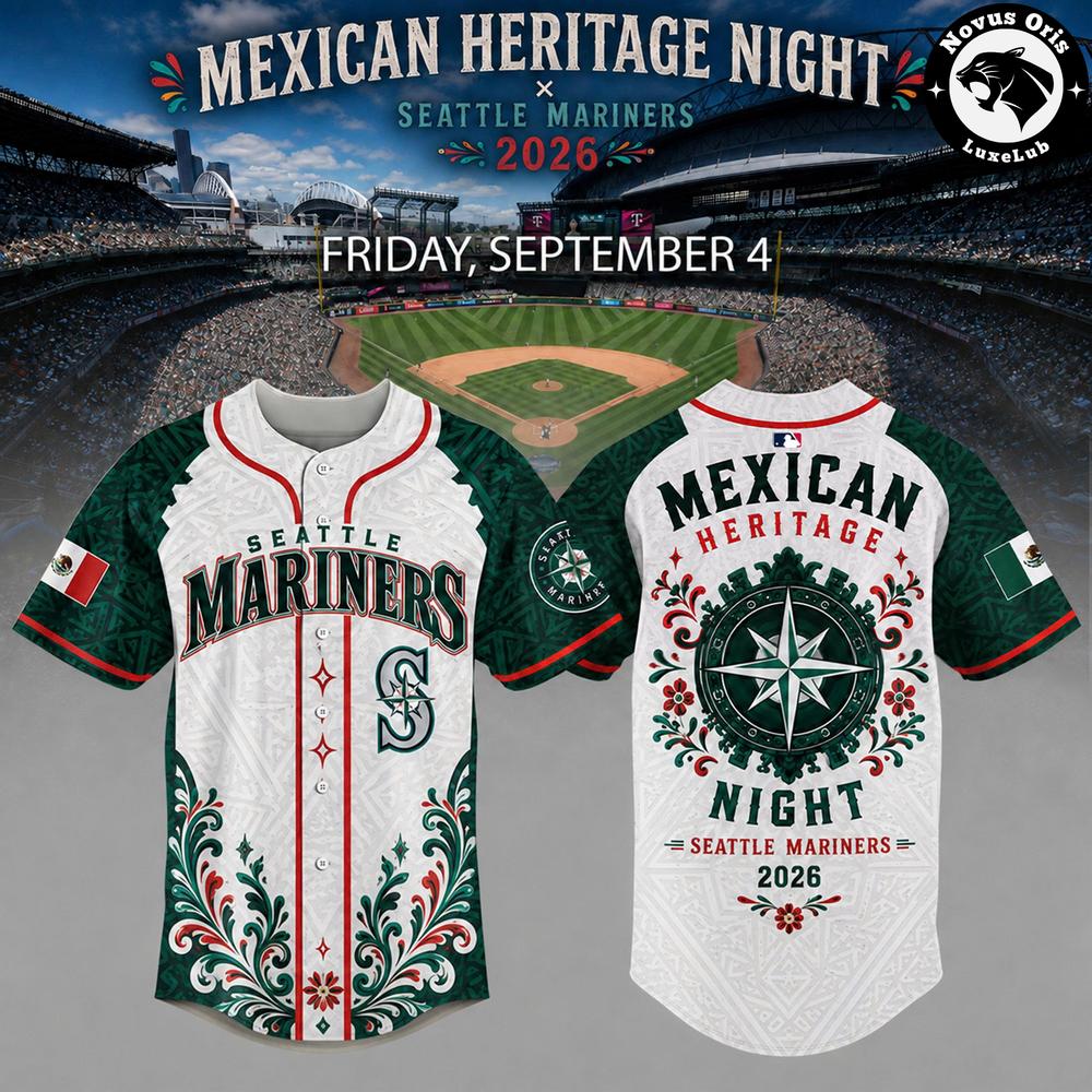 Seattle Mariners x Mexican Heritage Night 2026 Edition Baseball Jersey 1 - Unicasport Seattle Mariners x Mexican Heritage Night 2026 Edition Baseball Jersey