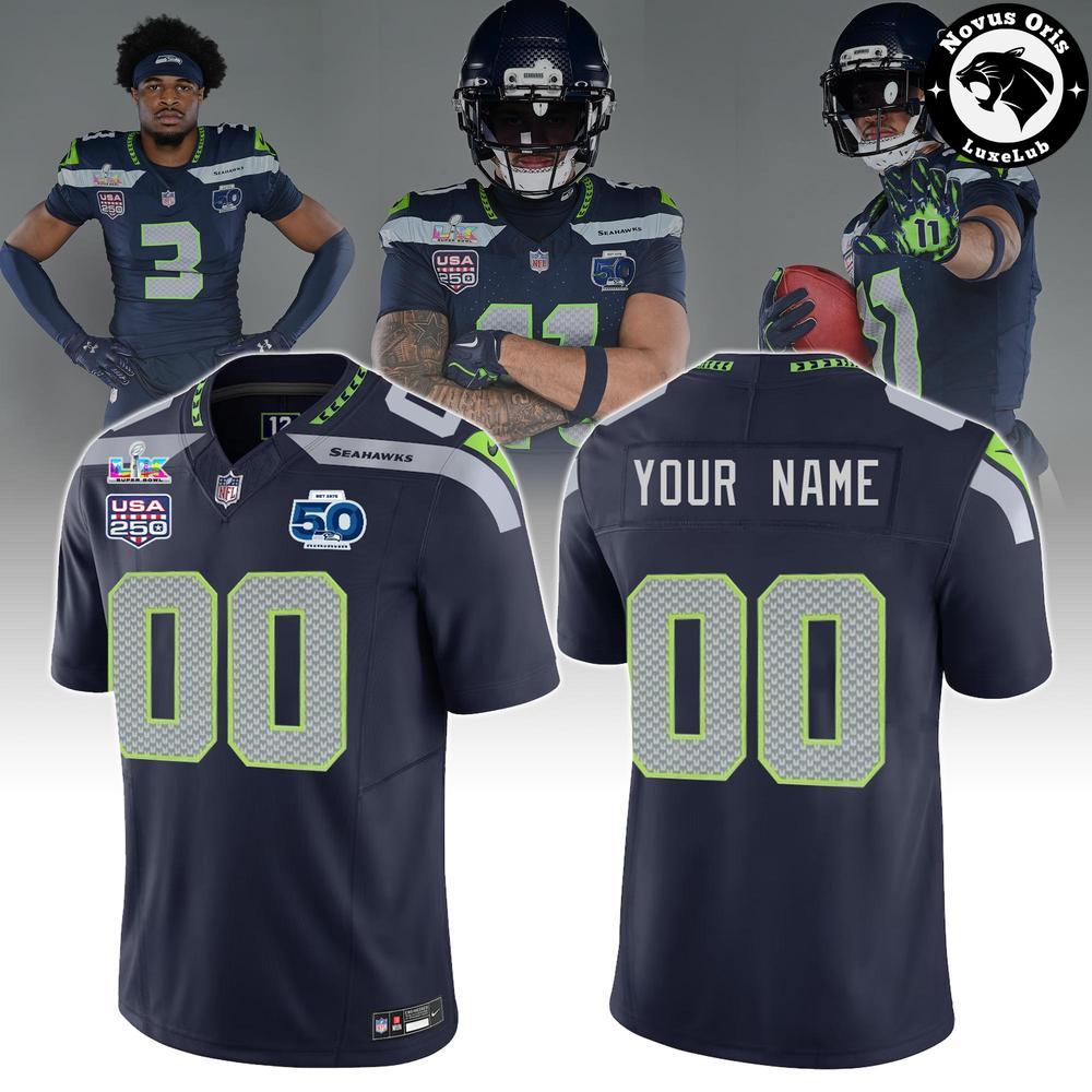 Seattle Seahawks Super Bowl LX Jersey – USA 250th Anniversary Edition 1 - Unicasport Seattle Seahawks Super Bowl LX Jersey – USA 250th Anniversary Edition