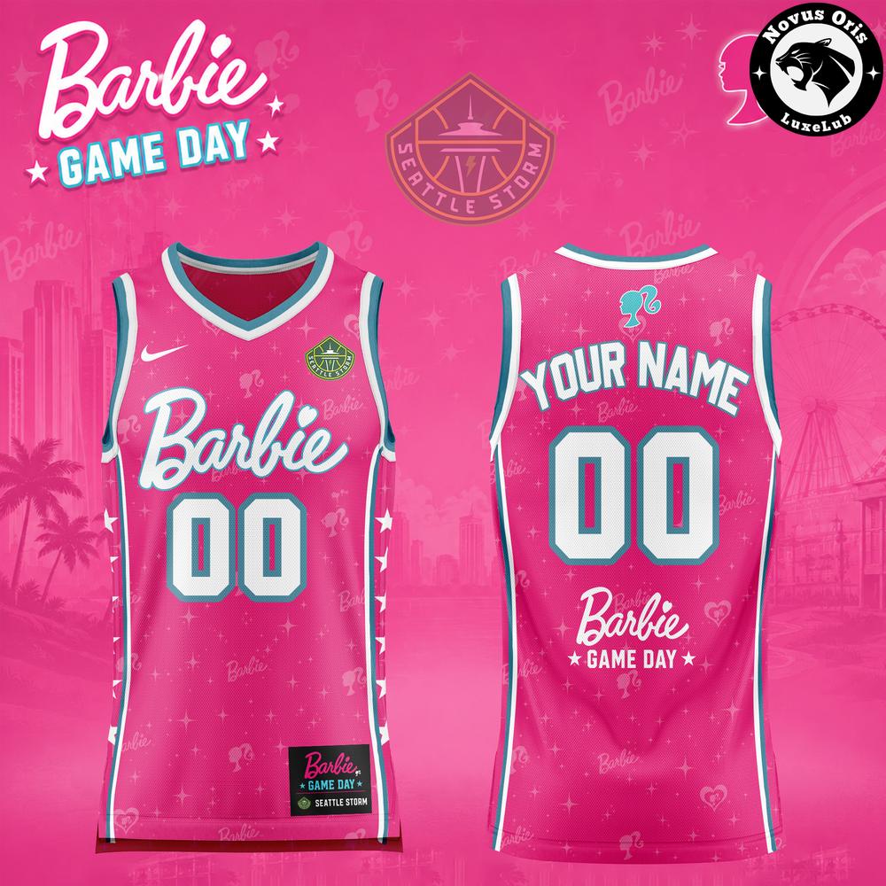 Seattle Storm Barbie Game Day 2026 Basketball Jersey 1 - Unicasport Seattle Storm Barbie Game Day 2026 Basketball Jersey