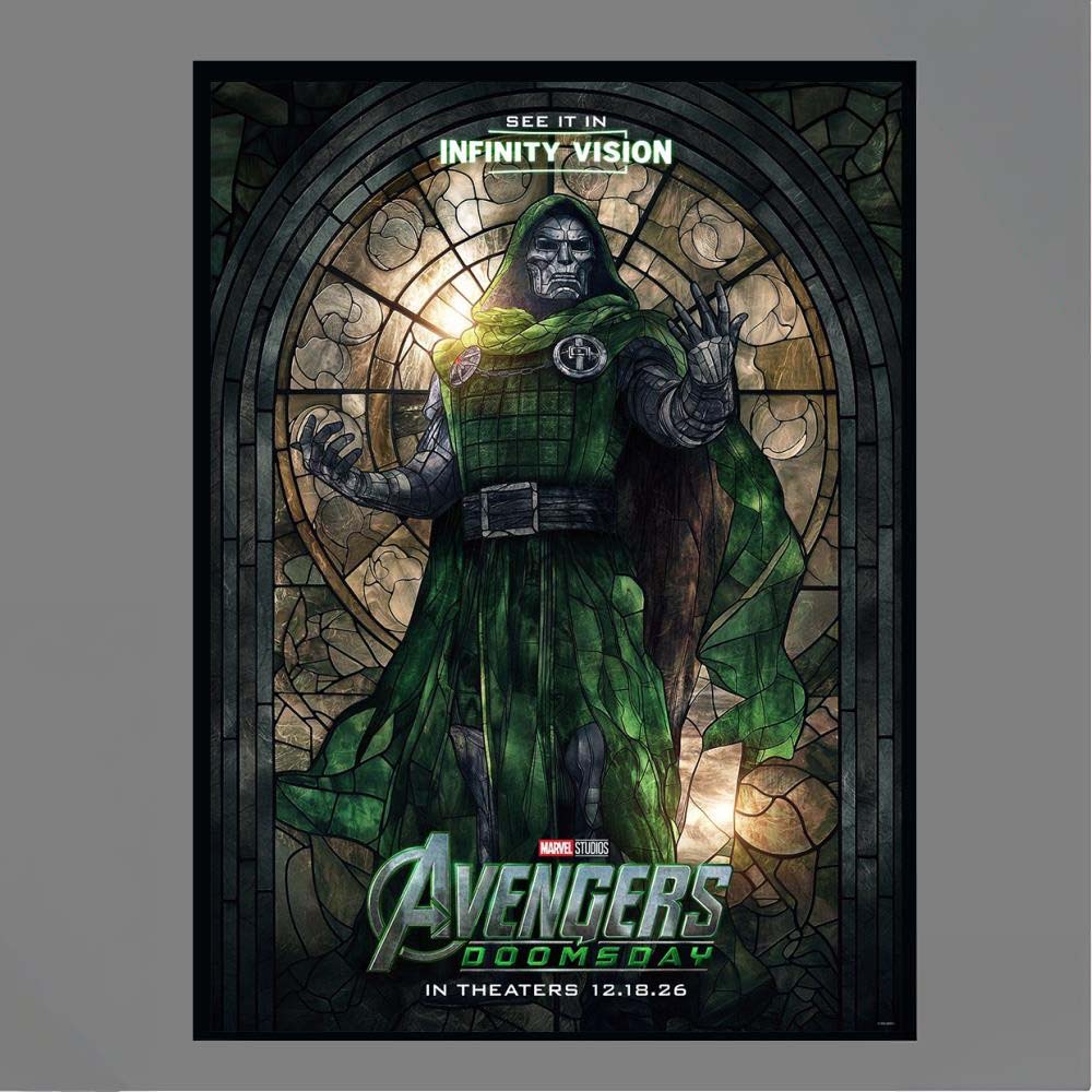 See It In Infinity Vision Marvel Studios Avengers Doomsday Doctor Doom In Theaters 121826 Graphic Art Print Poster