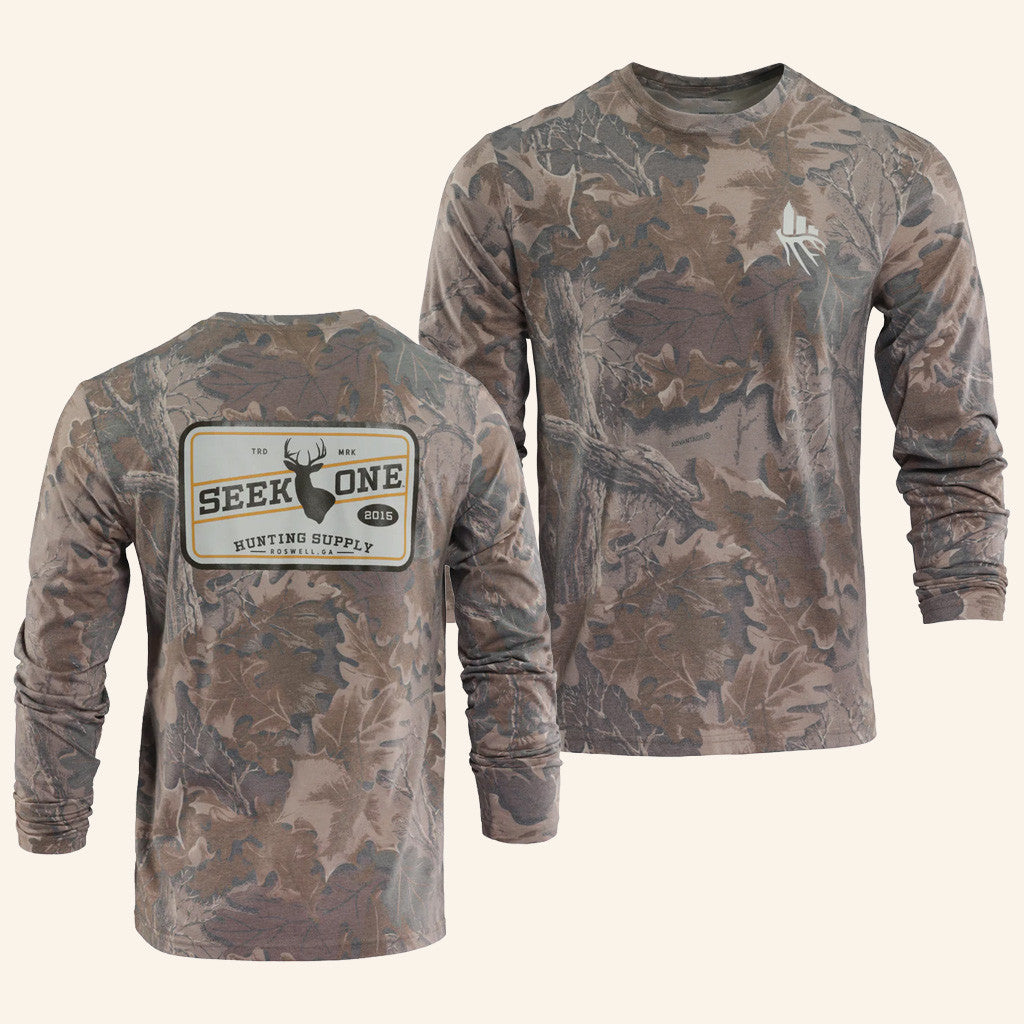 Seek One Merch Faded Camo Outfitter Long Sleeve T-Shirt Christmas Gifts For Dad