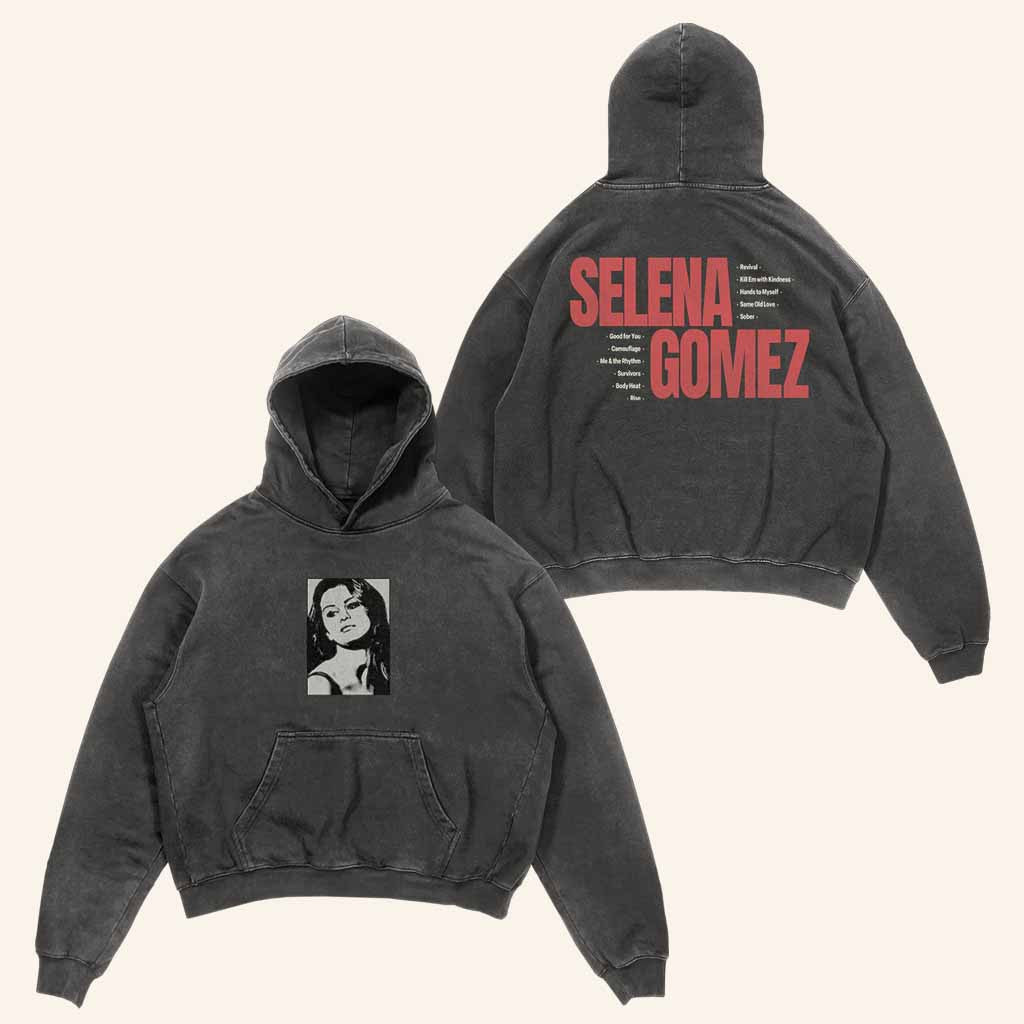 Selena Gomez Merch Revival Photo Hoodie Unique Gifts For Music Lovers
