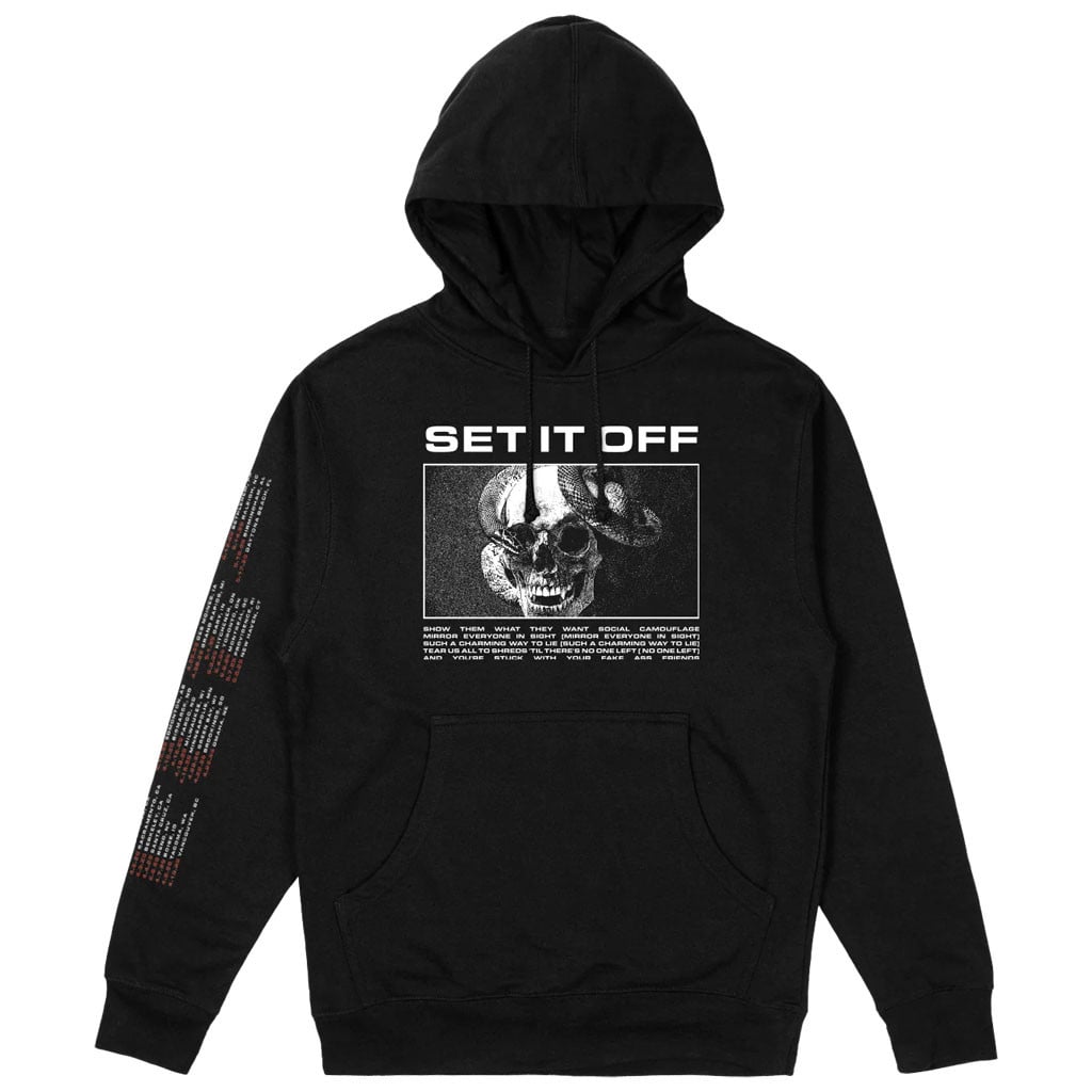 Set It Off Merch 2026 Snake Skull Hoodie Set It Off Hoodie Present For Band Fans