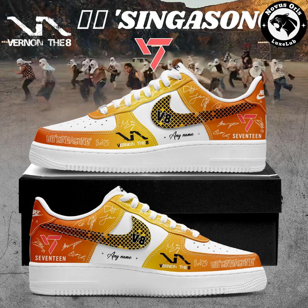 Seventeen V8 Singasong Debut Album K-Pop Custom Air Force 1