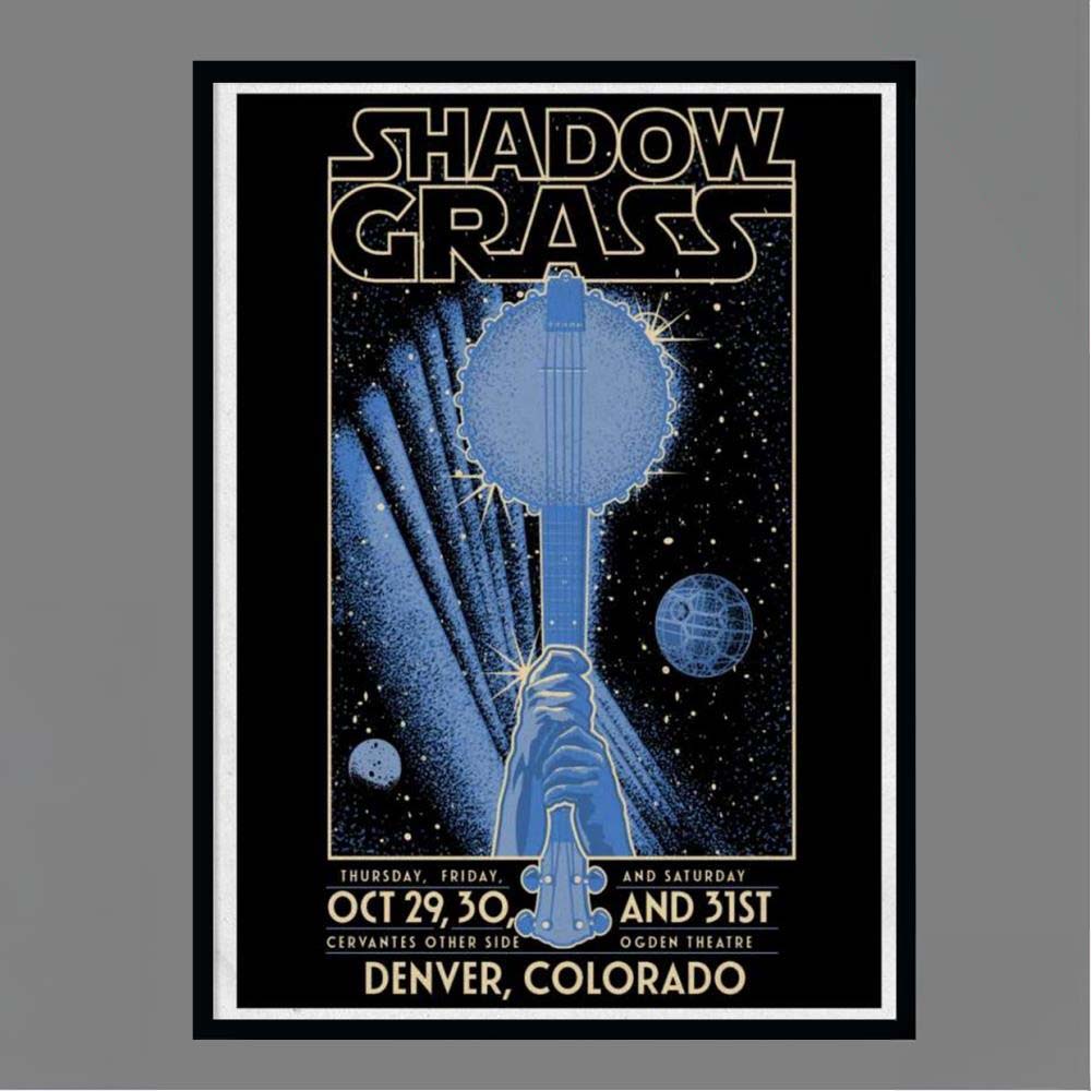 Shadowgrass October 29 30 31 2026 Denver CO Limited Edition Bluegrass Show Poster