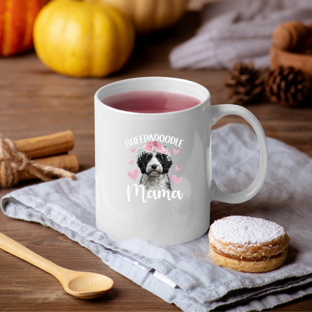 Sheepadoodle Mama Sheepadoodle Owner Sheepadoodle Lover Pullover Mug - Image 4