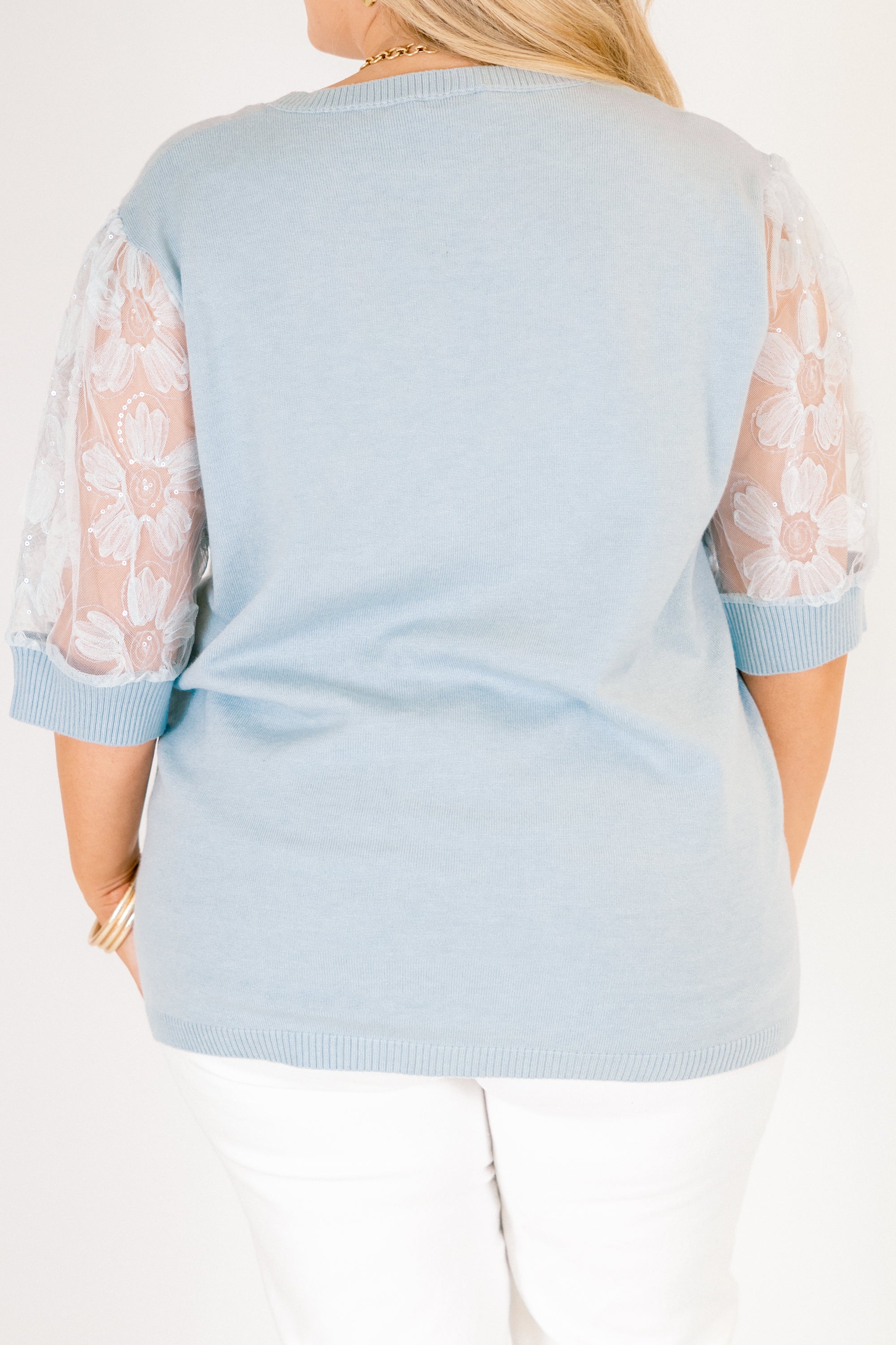 Shine Bright Darling Top, Blue 7 Shine Bright Darling Top, Blue - Image 7