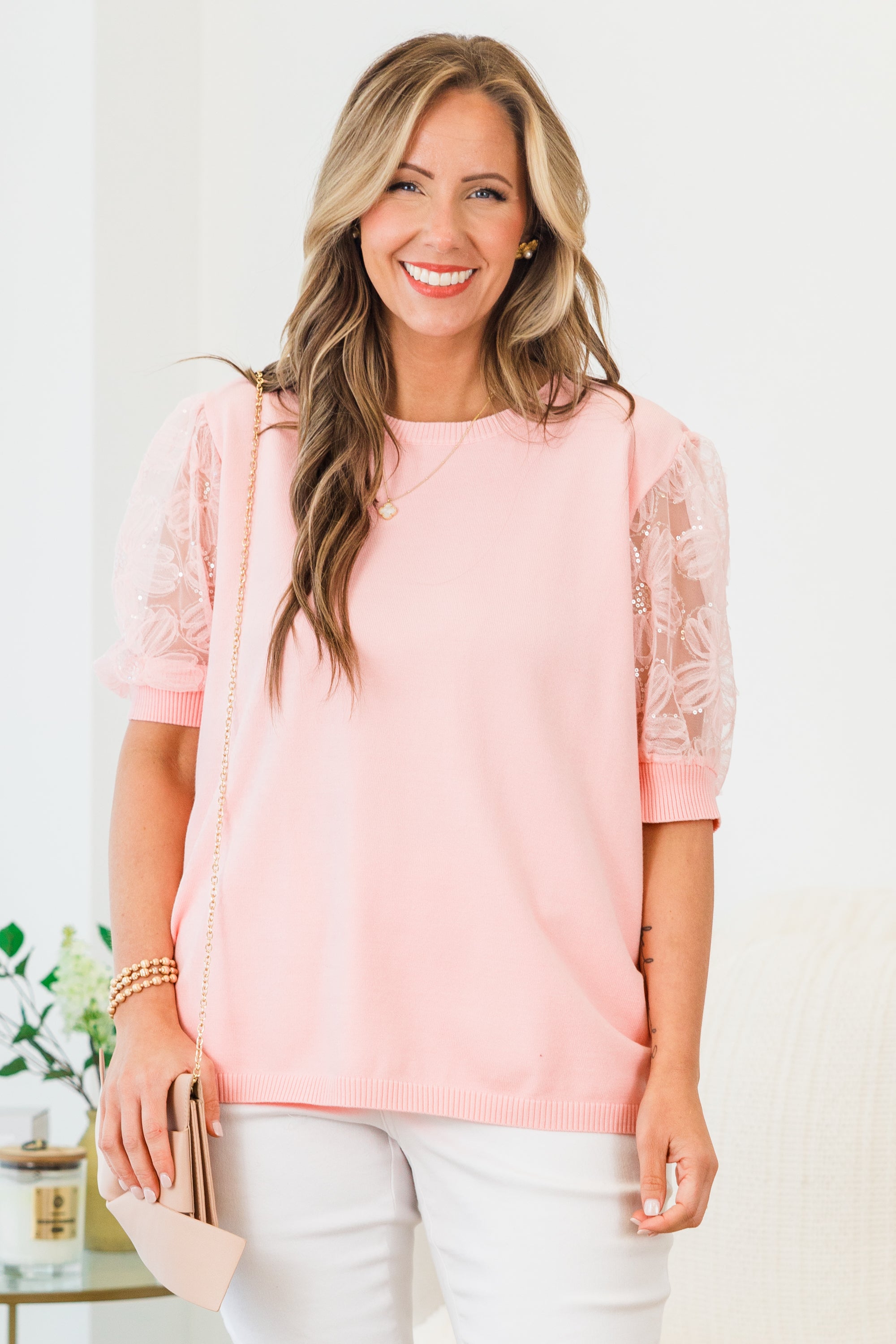 Shine Bright Darling Top, Pink