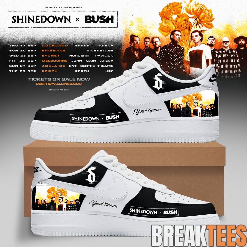 Shinedown x Bush Australia Tour Special Air Force 1 Shoes