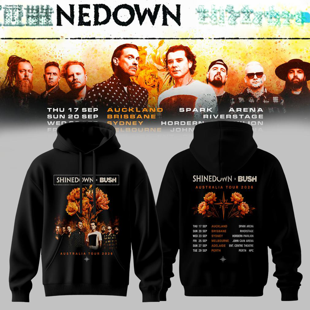 Shinedown Bush Australia NZ Tour Hoodie
