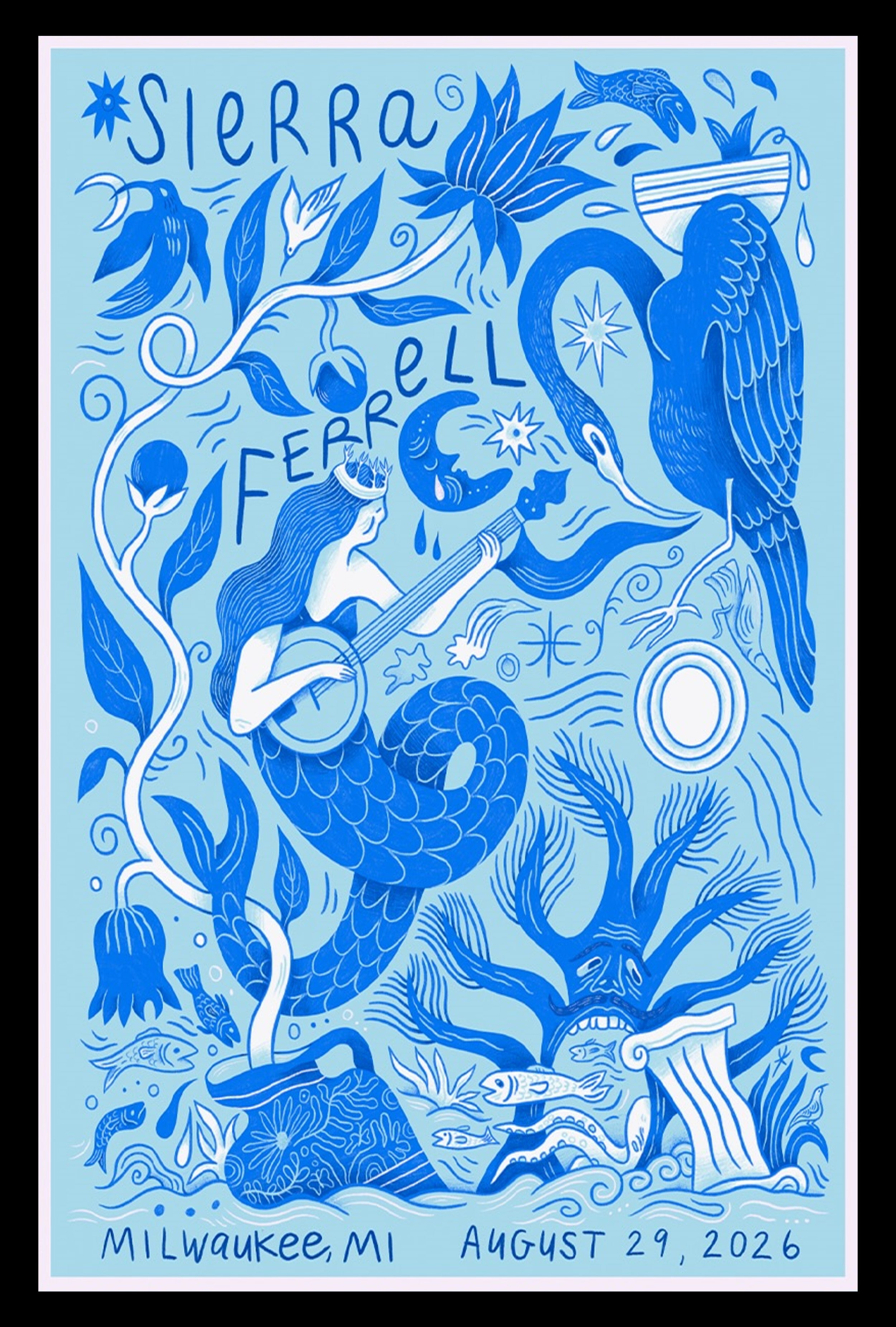 sierra ferrell heavy petal milwaukee august 29 2026 print poster merch - merchtourboutique