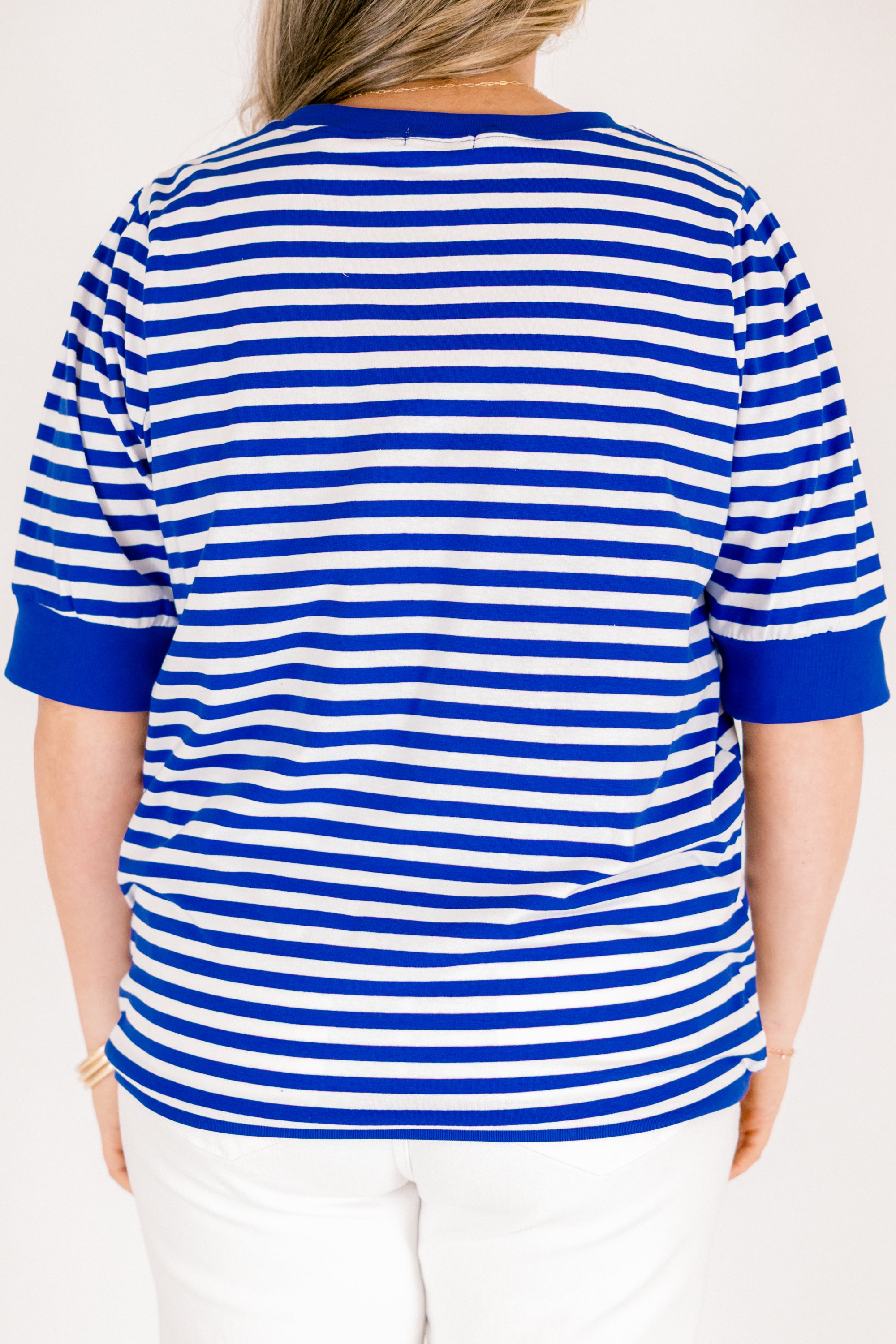 Signature Stripes Top, Blue-White 6 Signature Stripes Top, Blue-White - Image 6