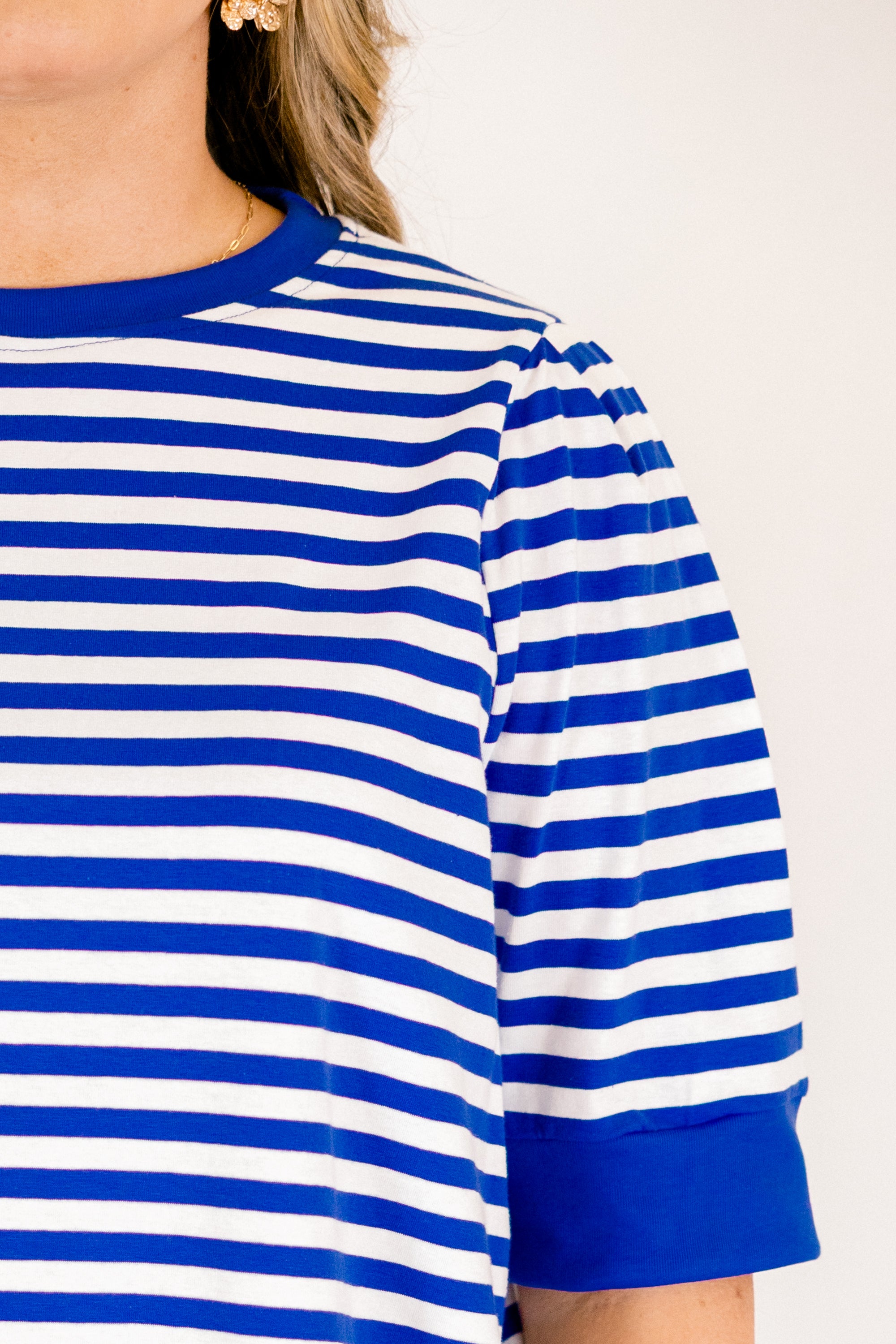 Signature Stripes Top, Blue-White 4 Signature Stripes Top, Blue-White - Image 4