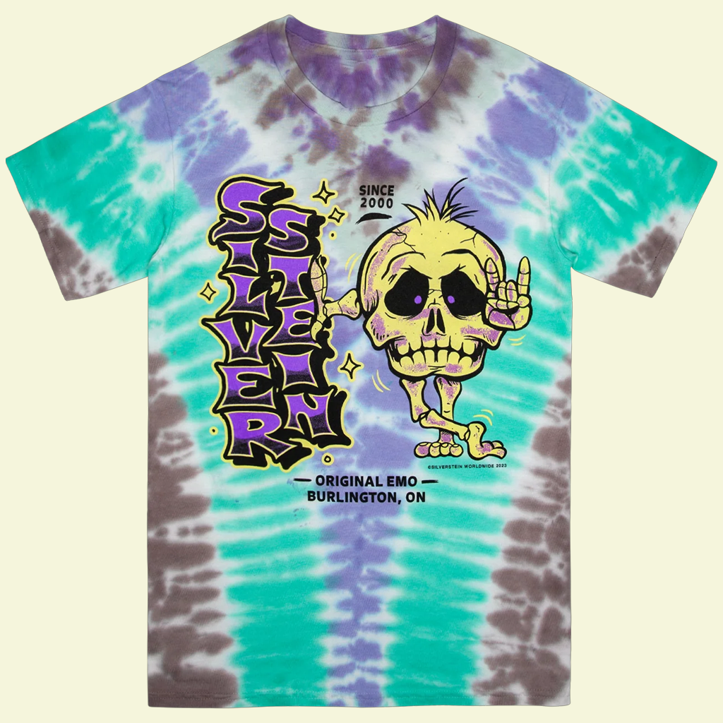 Silverstein Merch Skeleton Dye TShirt Silverstein Merch Best Gift For Post Hardcore Music Lovers Merch 2026