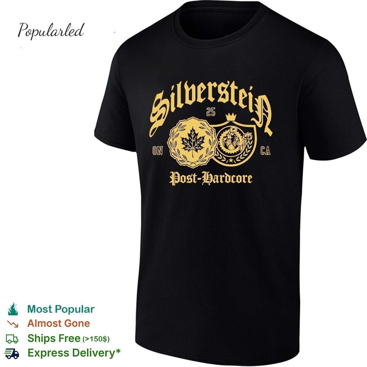 Silverstein Post Hardcore ON CA shirt