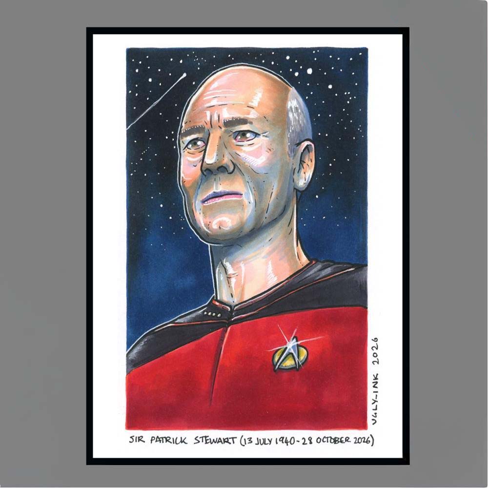 Sir Patrick Stewart 13 July 1940 28 October 2026 UglyInk 2026 Poster