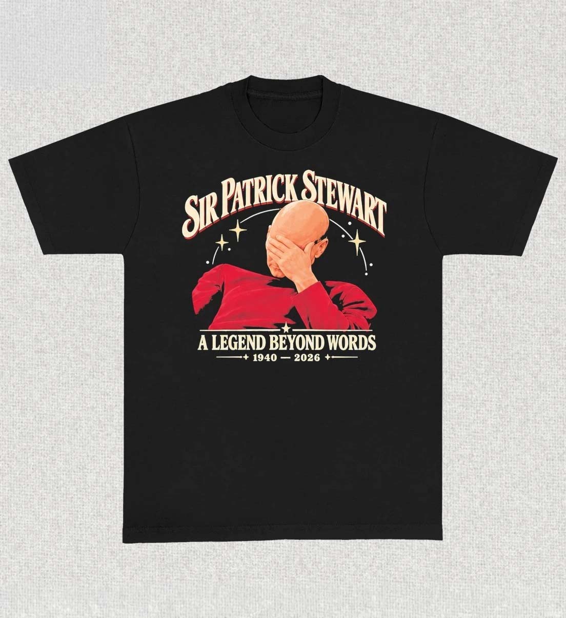 Sir Patrick Stewart A Legend Beyond Words 1940 2026 Shirt