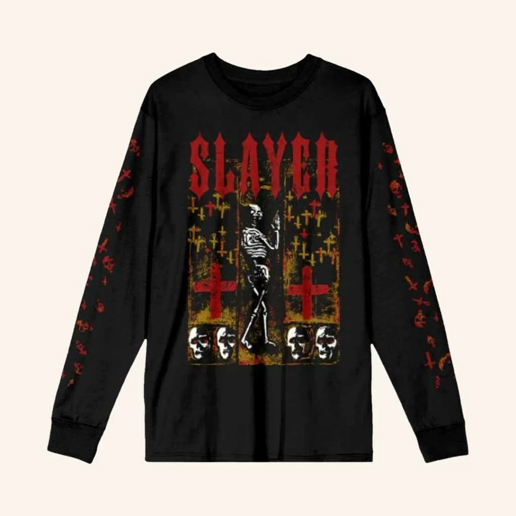 Slayer Merch Seasons Reaper Long Sleeve Shirt Halloween Gifts Ideas For Friend