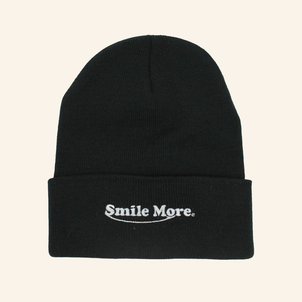 Smile More Merch Smile More Beanie Birthday Gift For Wife