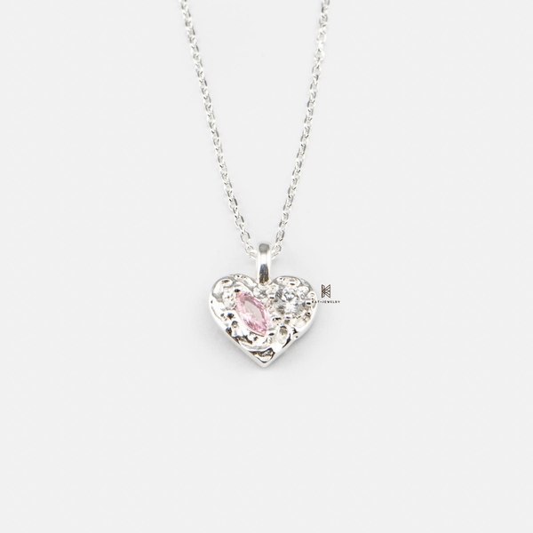 SNEEBER 3D HEART RUSTIC PATTERSNEEBER PINK GEM