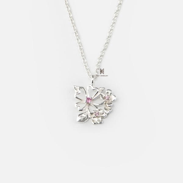 SNEEBER BIG WIRE FLOWER AND DOUBLE FLOWER PINK GEM