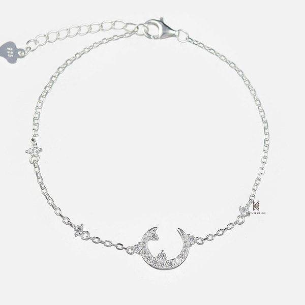 SNEEBER CRESCENT MOON GEM AND MULTI TRIANGLE GEM