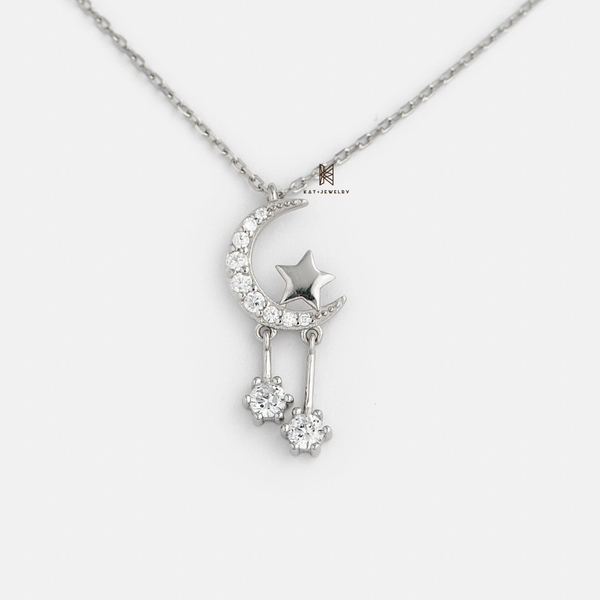 SNEEBER CRESCENT MOOSNEEBER TINY GEM WITH STAR INSIDE AND DOUBLE GEM