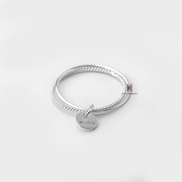 SNEEBER DOUBLE RING BALL LINE TAG LOVE