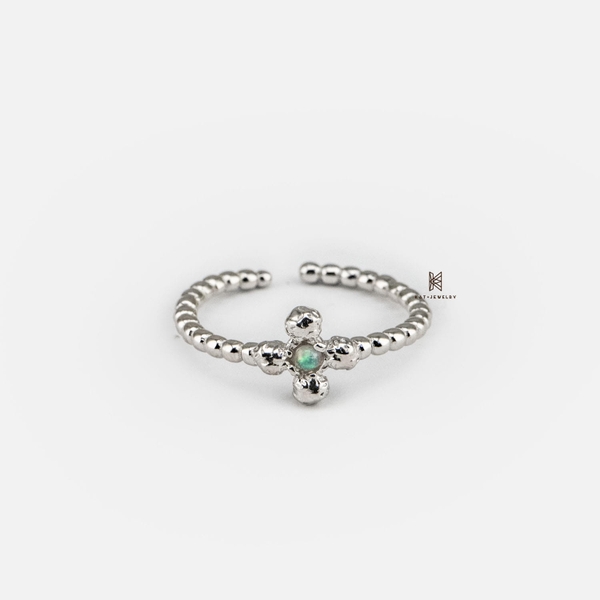SNEEBER MIDI BALL LINE TRIPLE BALL AND OPAL STONE