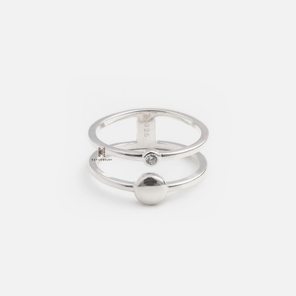 SNEEBER MIDI BIG FLAT CIRCLE AND TINY GEM