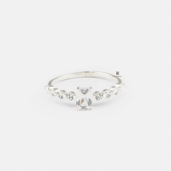 SNEEBER MIDI BIG SQUARE GEM AND GEM LINE
