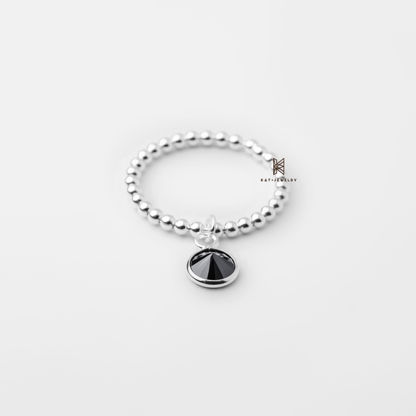 SNEEBER MIDI BLACK GEM RAIN DROP