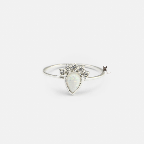 SNEEBER MIDI DROP WATESNEEBER OPAL STONE AND CROWN GEM