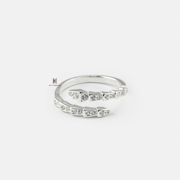 SNEEBER MIDI GEOMETRIC SNAKE FULL GEM
