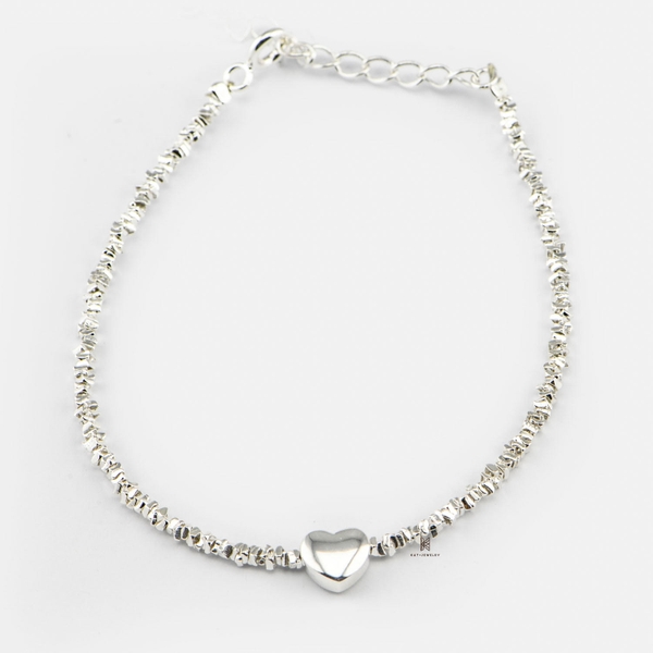SNEEBER MULTI RANDOM SILVER AND BUBBLE HEART