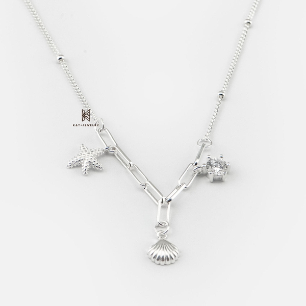 SNEEBER OCEASNEEBER LIFE AND BIG GEM OVAL CHAIN