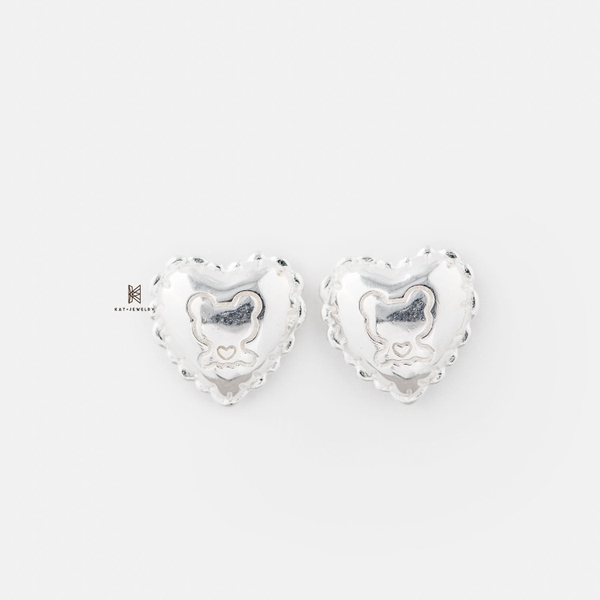 SNEEBER STUDBUBBLE HEART BEAR INSIDE