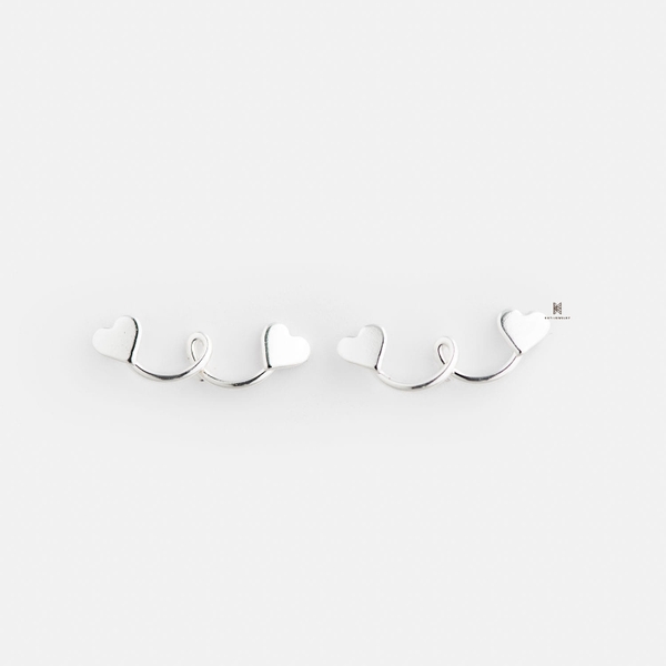 SNEEBER STUDTWIST DOUBLE HEART