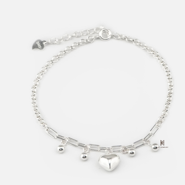 SNEEBER SWEET CHAIN MULTI CLIP DROP BALL AND BIG BUBBLE HEART