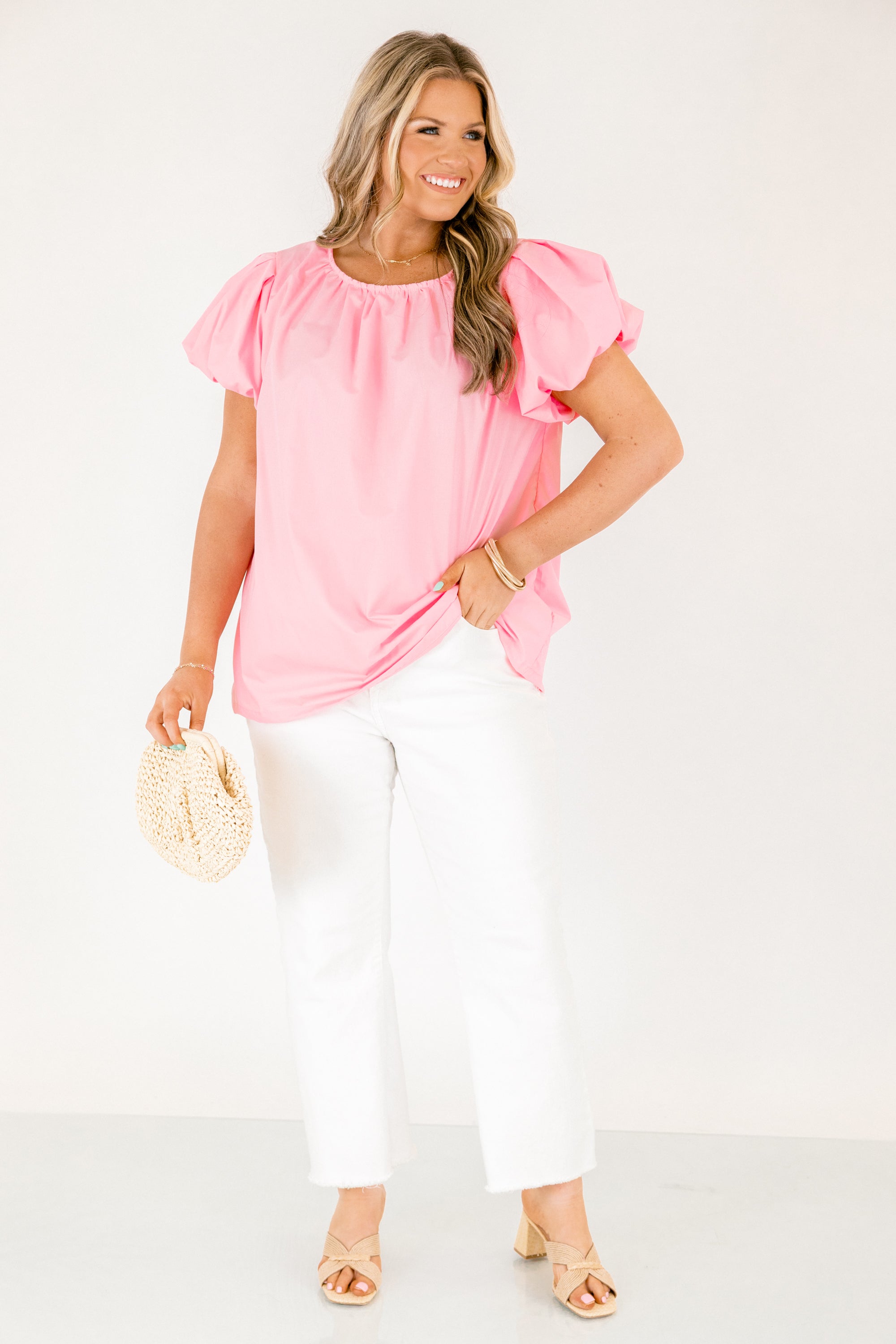 Soft As A Dandelion Top, Pink 3 Soft As A Dandelion Top, Pink - Image 3