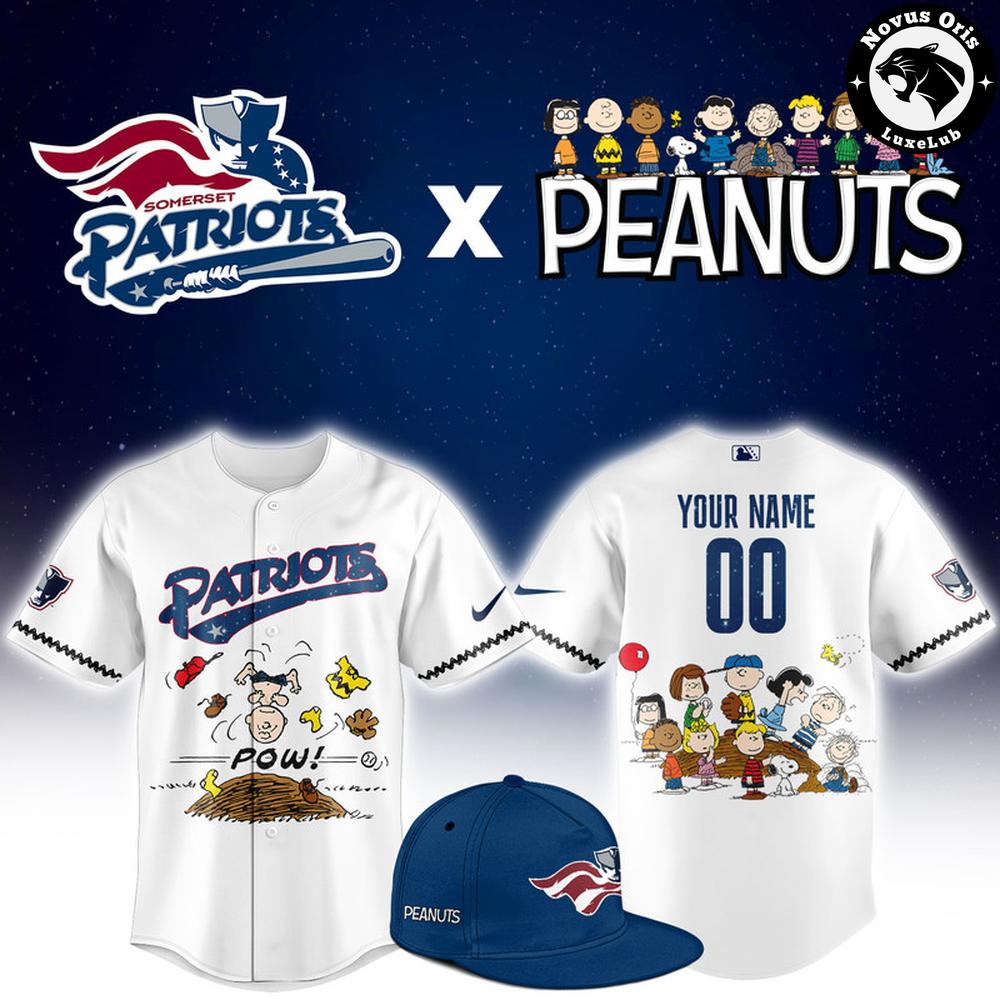 Somerset Patriots x Peanuts Night Limited Edition Baseball Jersey