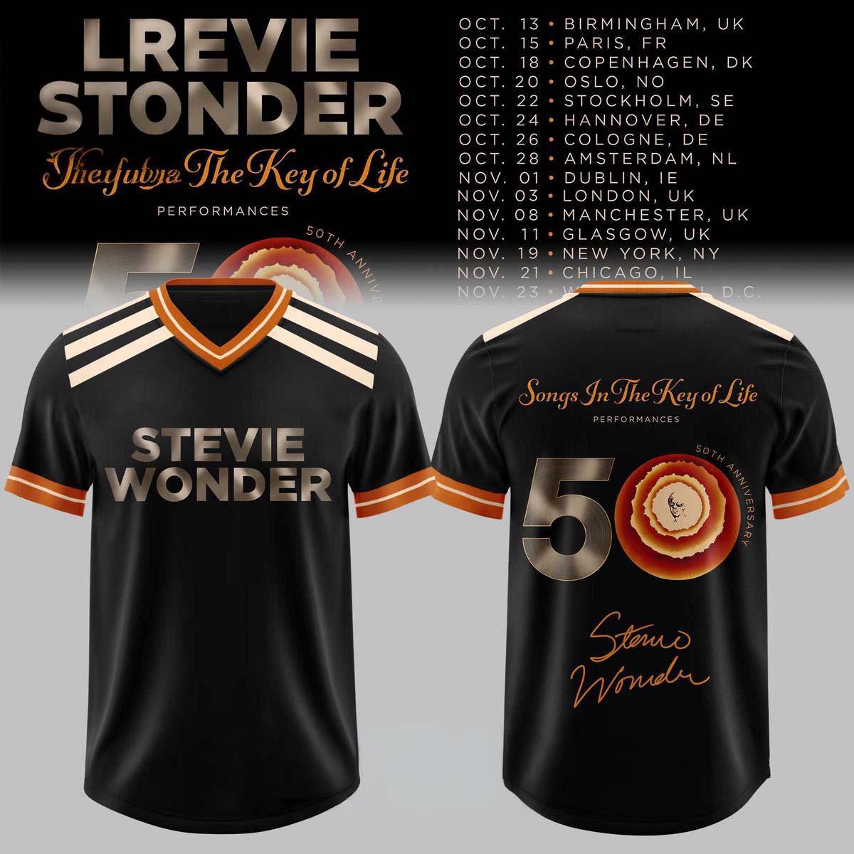Stevie Wonder Football Jersey Songs In The Key Of Life 50th Anniversary Tour Live Music 1 - Unicasport Stevie Wonder Football Jersey Songs In The Key Of Life 50th Anniversary Tour Live Music
