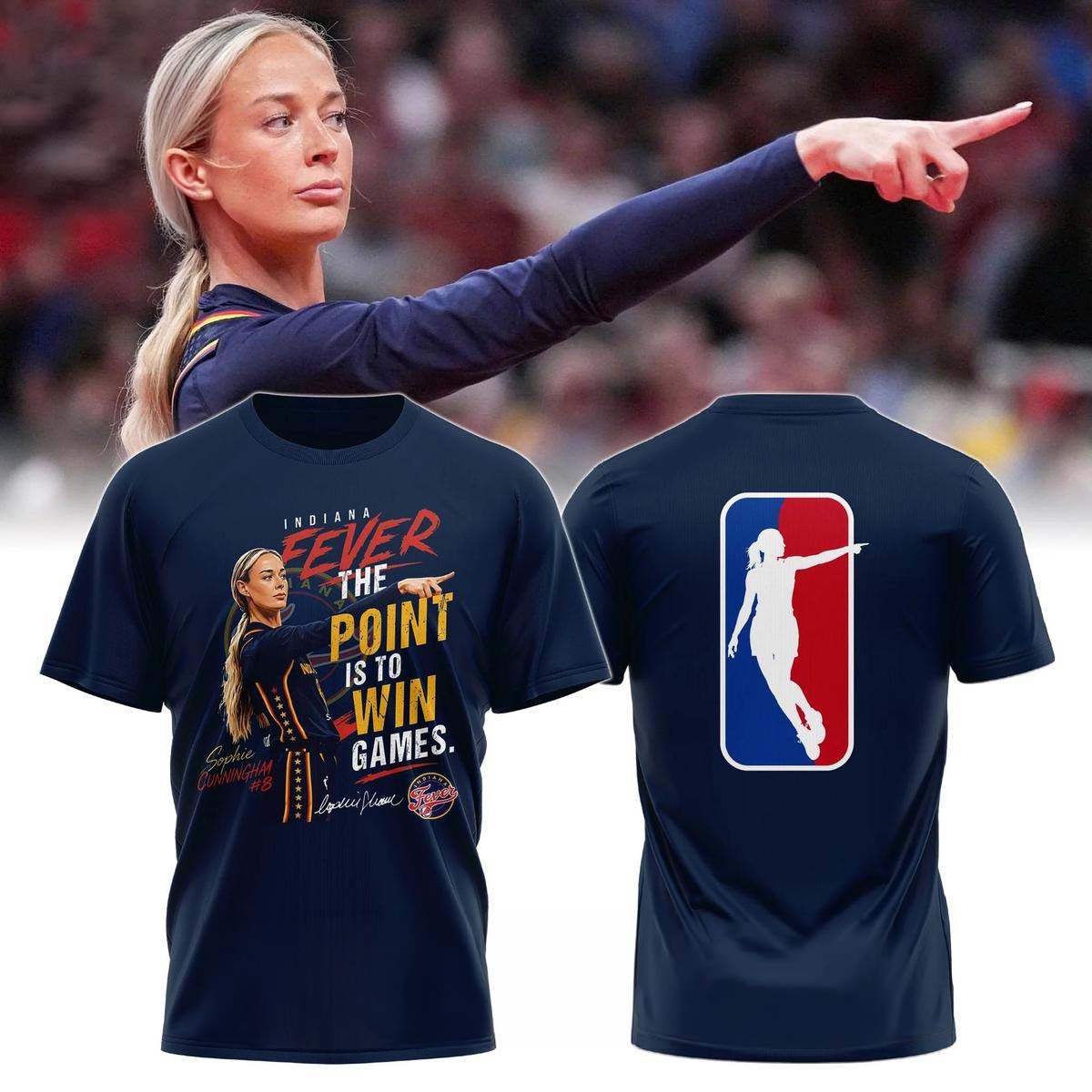 Sophie Cunningham Indiana Fever The Point Is to Win Games Shirt - Best Gift for Fans