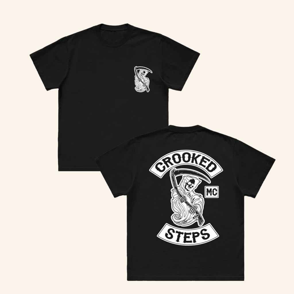 Soundgarden Merch Crooked Steps Black T-Shirt Halloween Gifts Ideas For Him