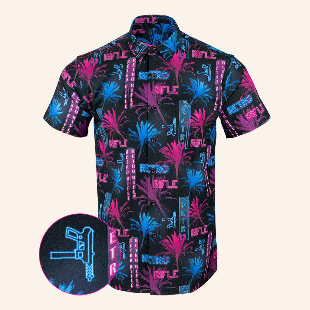 South Beach Button Down Shirt Hawaiian Tactical Button Down Gifts For Father